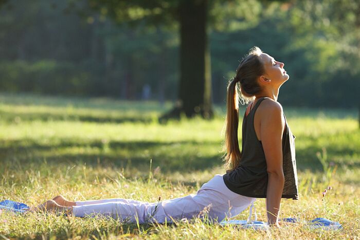 outdoor yoga exercises